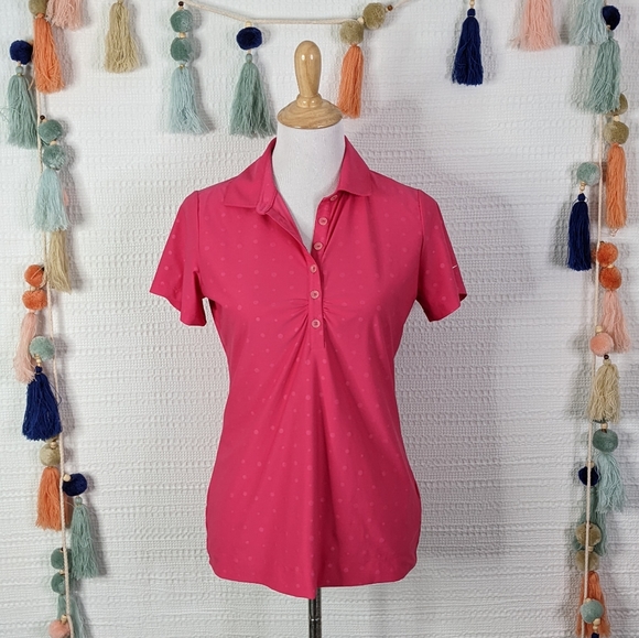 Nike Tops - Nike Golf Polka Dot Polo